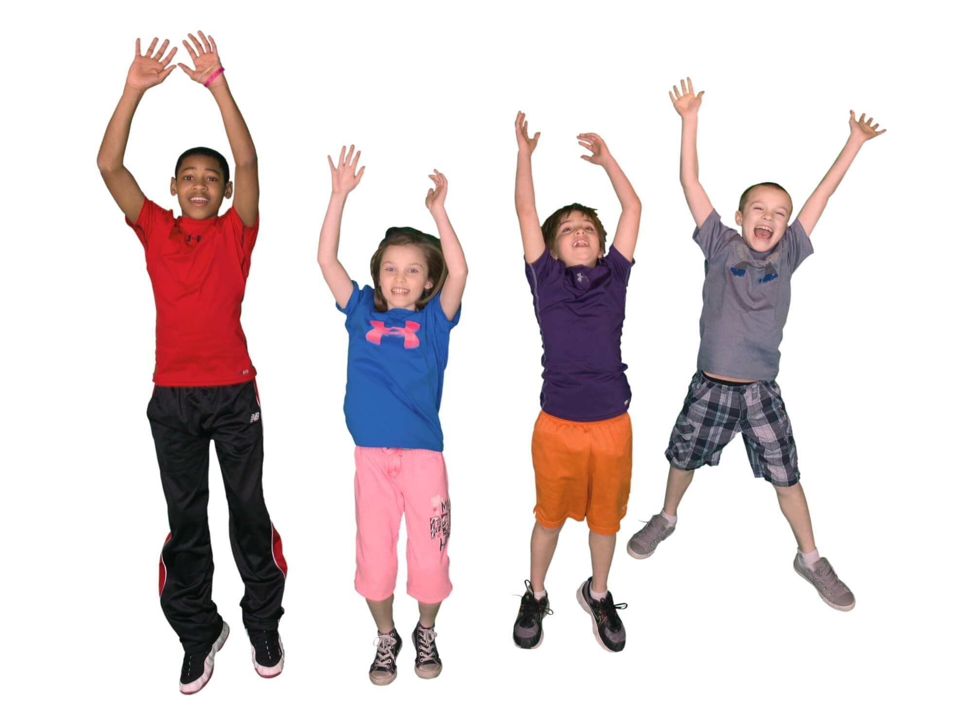 kids jumping for joy