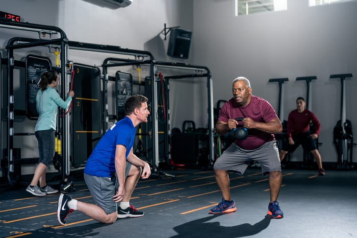 personal training session at brick bodies reisterstown gym