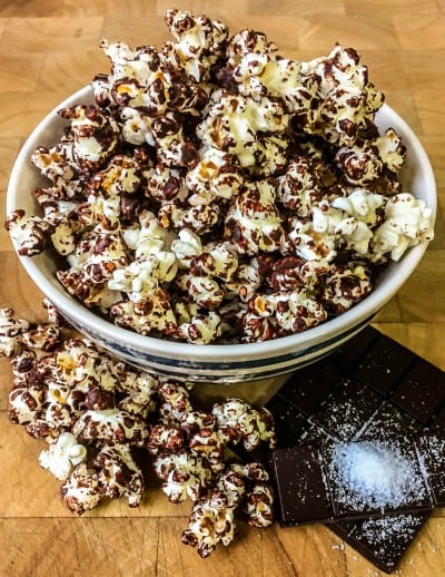 brick bodies nutritious tip on healthy snack popcorn with dark chocolate