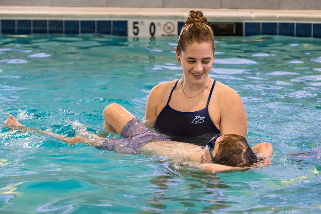 Child swim lesson