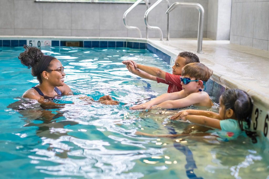 Group swim lessons