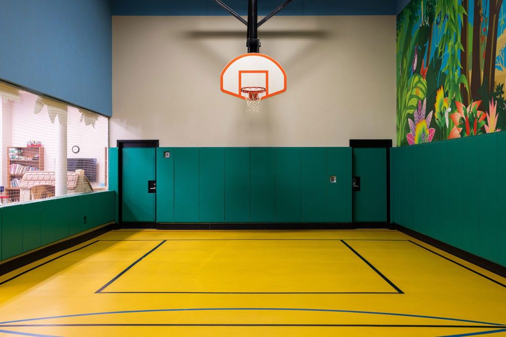 Children's basketball court