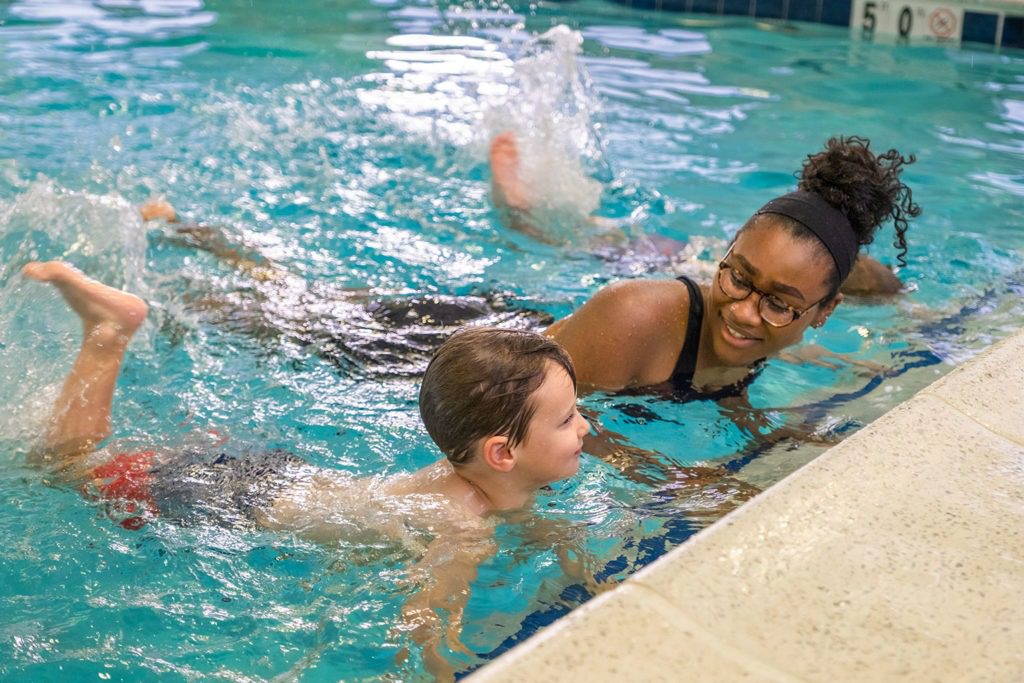 Semi-private swim lesson