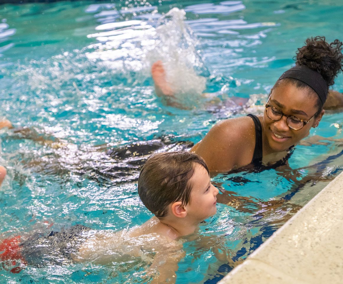 Child's swim lesson